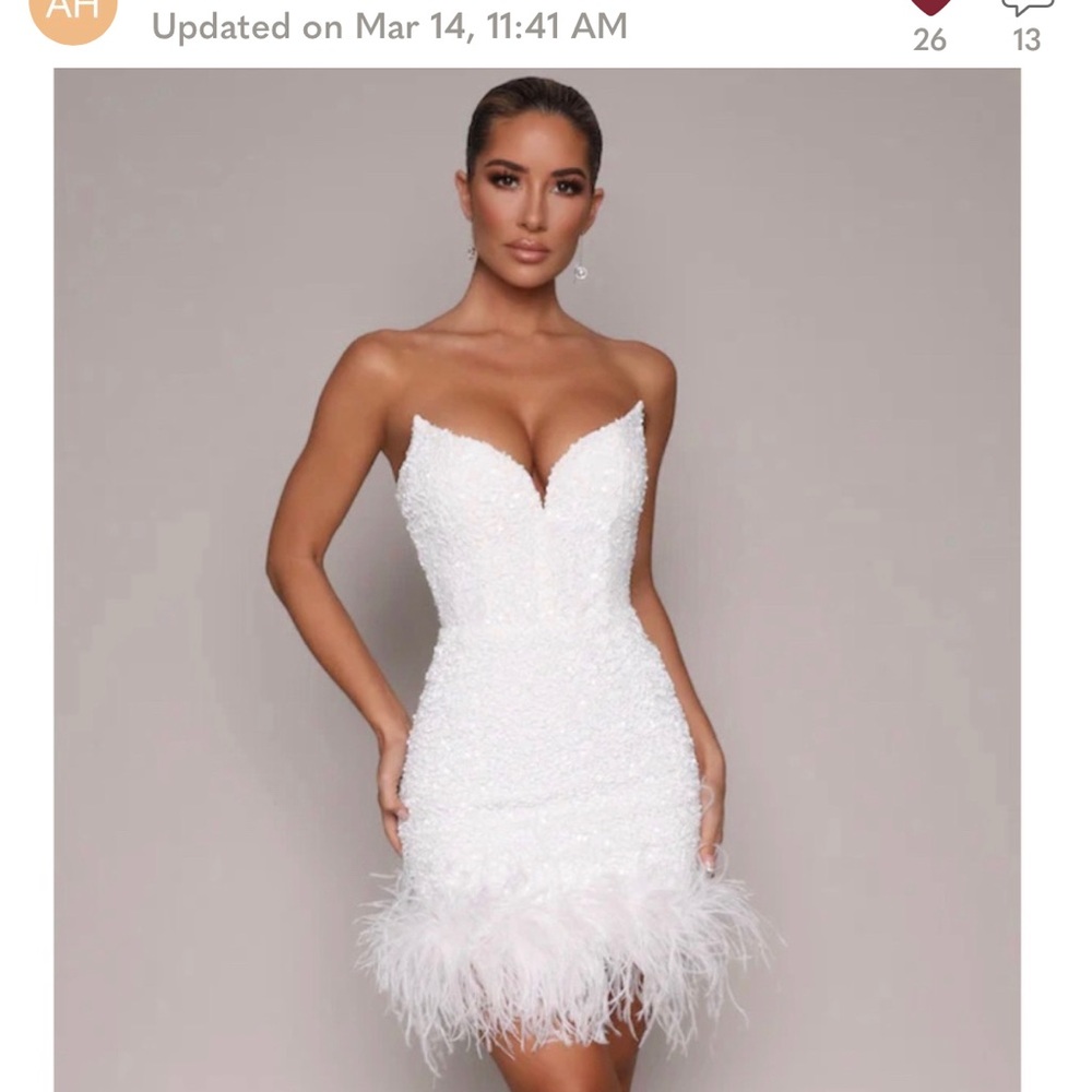 Reception/Bachelorette Dress-glamorous/worn once..AVAILABLE POST MEMORIAL DAY!